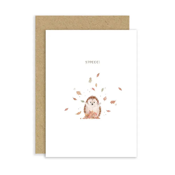 Yippee Card | Congratulations Card | Hedgehog Card