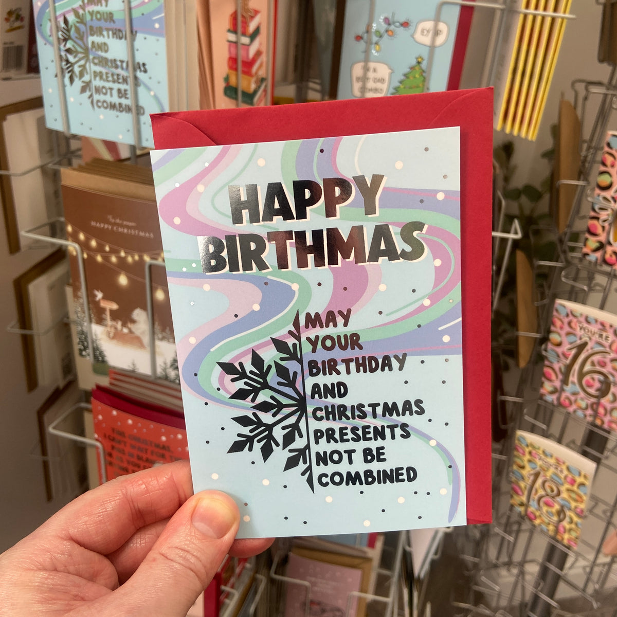 Funny Birthday Christmas Card - Xmas Birthmas!