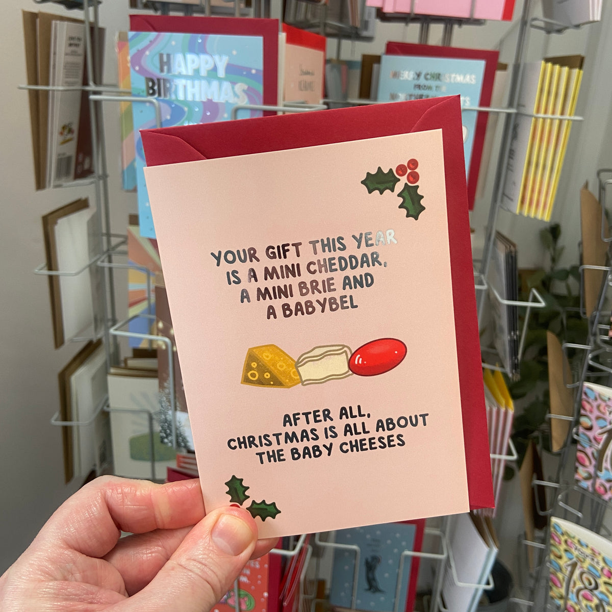 Funny Christmas Card - Xmas Cheeses!
