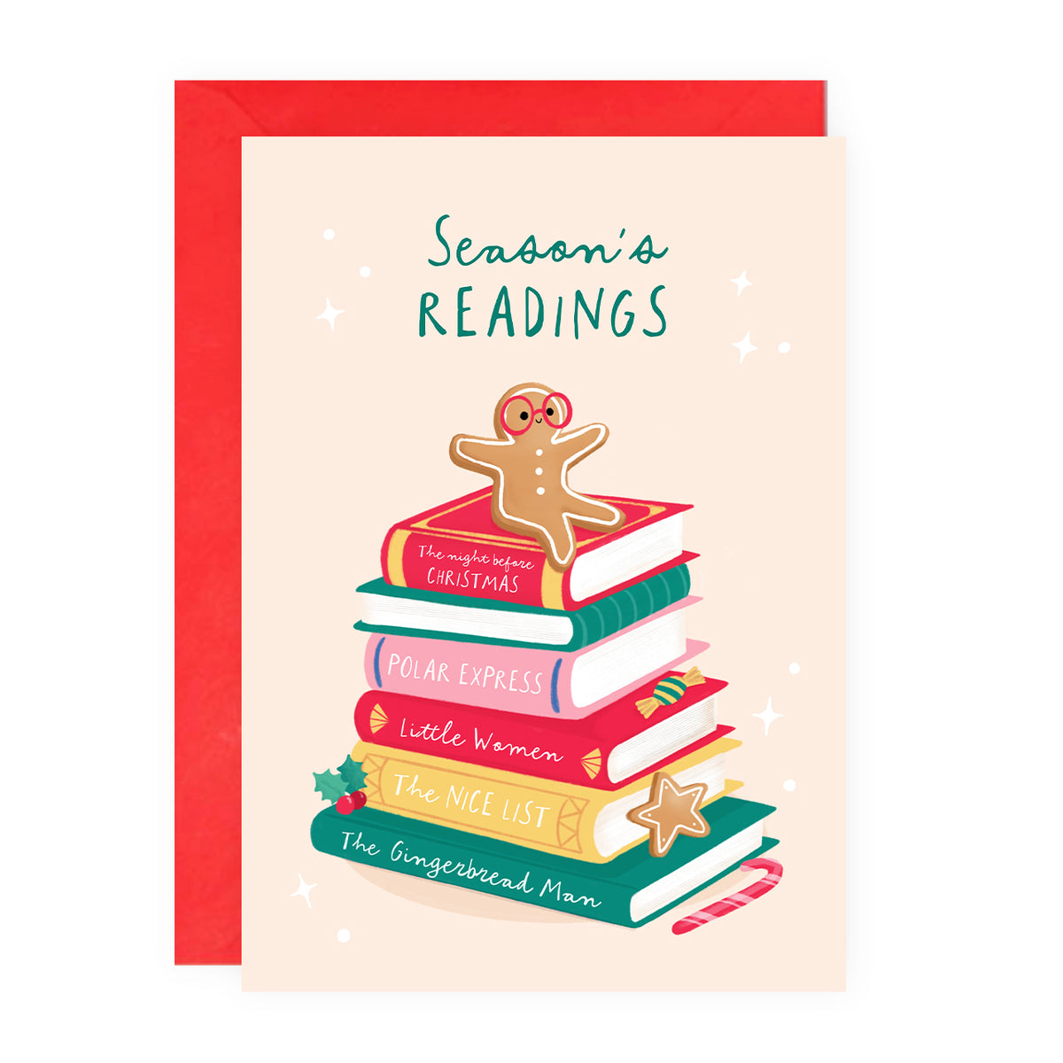Seasons Readings - Bookish Christmas Card