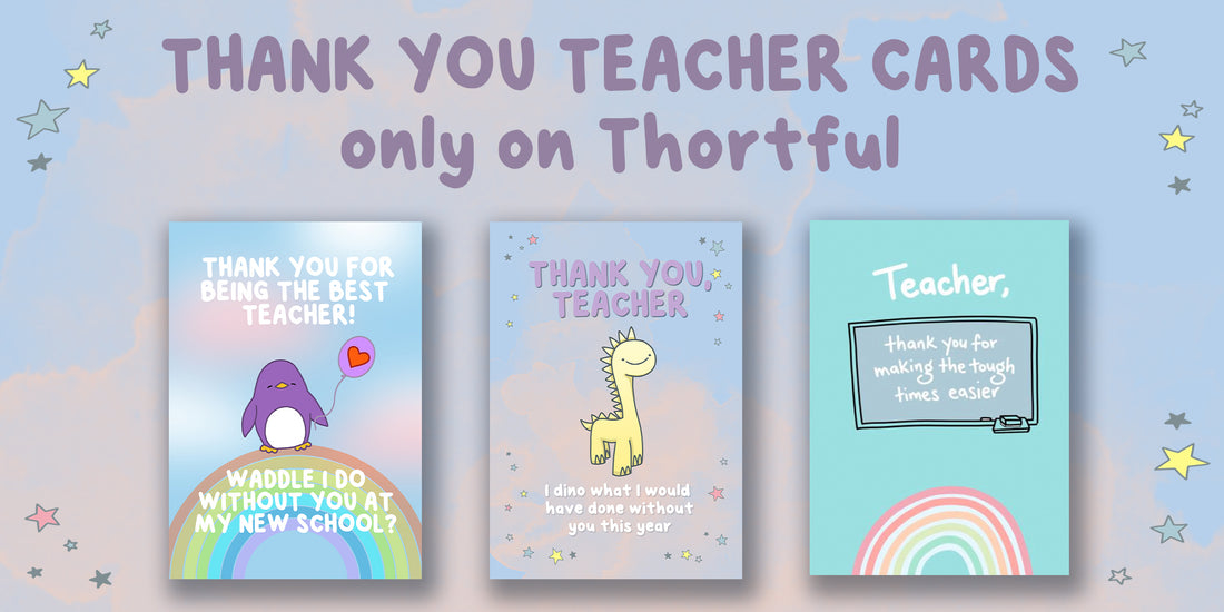 Thank you teacher cards for year 6 primary leavers transitioning to secondary school