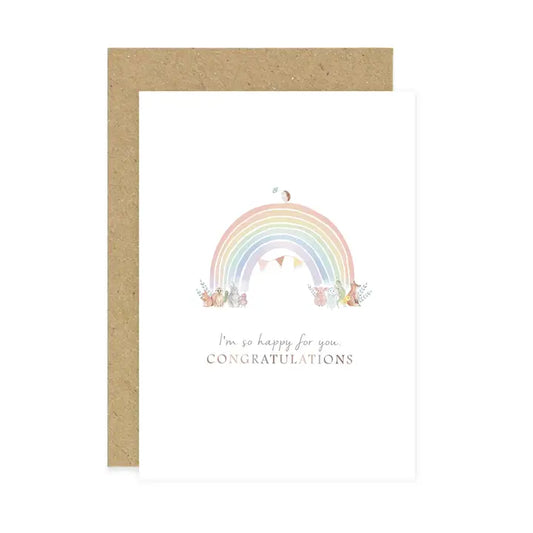 Rainbow Baby Card | New Baby Card | New Parents Card