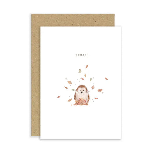 Yippee Card | Congratulations Card | Hedgehog Card