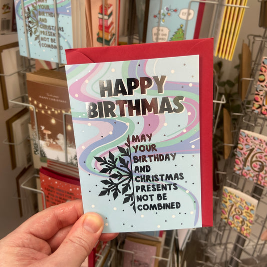 Funny Birthday Christmas Card - Xmas Birthmas!