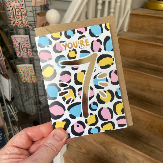 You're Seven | Age cards | Seventh Birthday