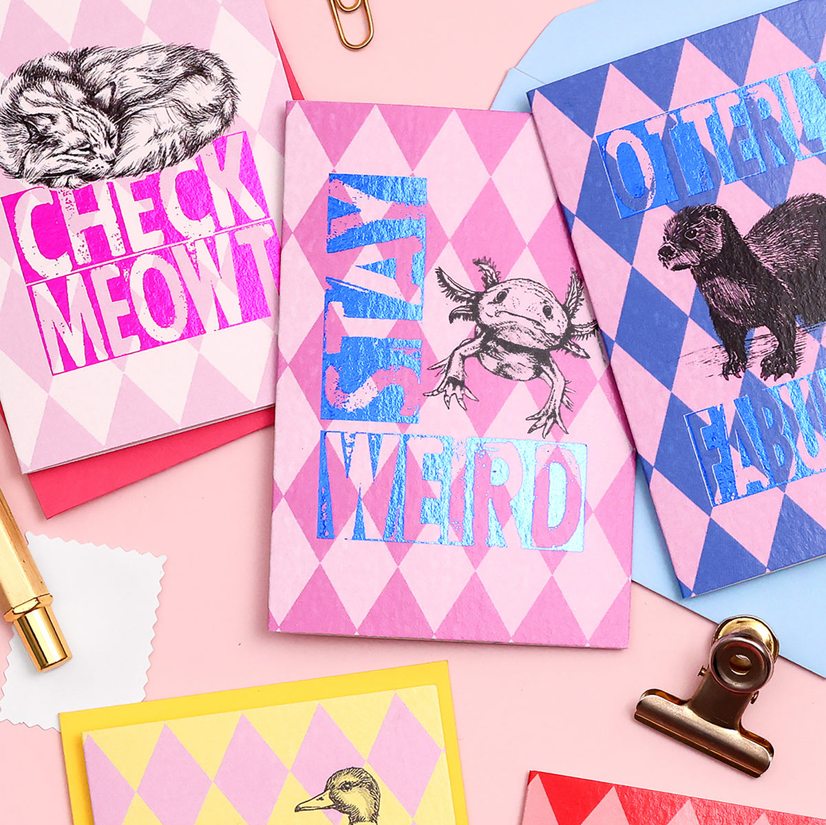 Stay Weird - Foiled - A7 - Axolotl Every Day Mini