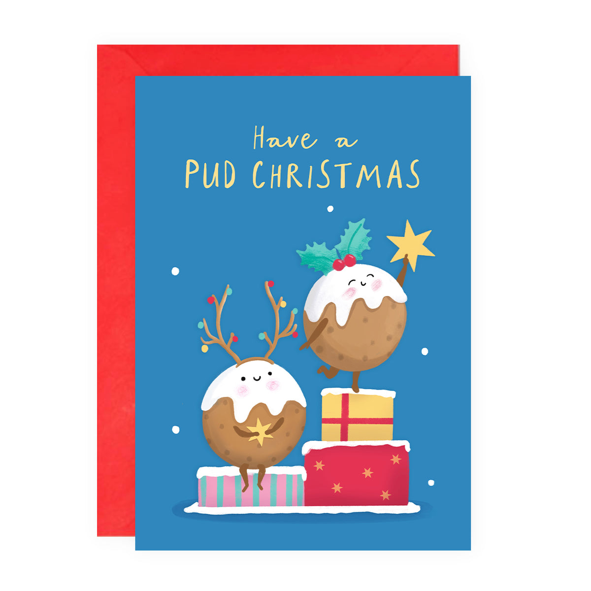 Funny Christmas Card - Xmas Puds