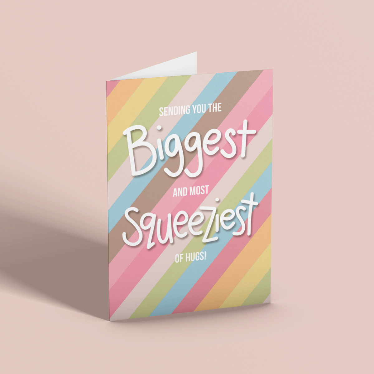 BIGGEST AND SQUEEZIEST HUG - Greetings Card by MarcoLooks